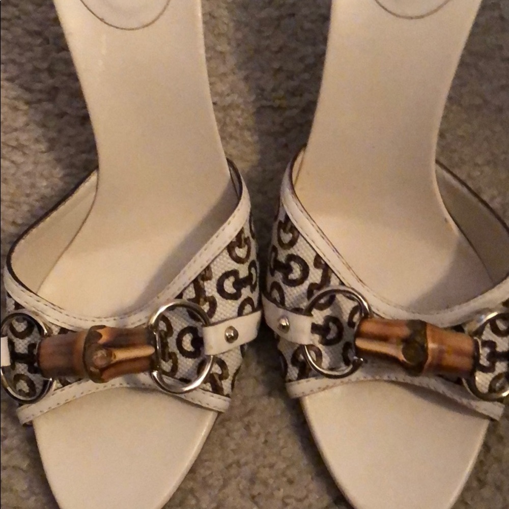 Gucci Aunthentic Horsebit Bamboo Sandals